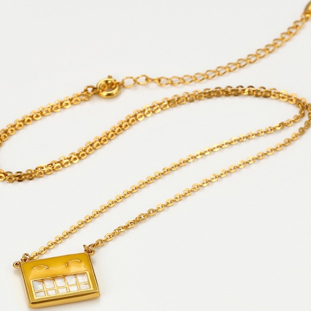 Always Smile 18KGP Adorable Necklace - Picture 3 of 10